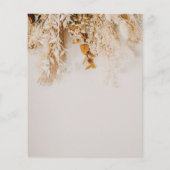 Budget Boho Herfst Bloemen Trouwen Save The Date Flyer (Achterkant)