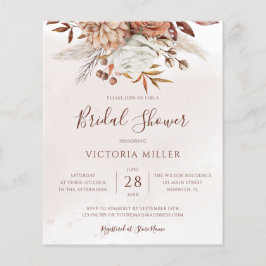 Budget Boho Herfst Floral Bridal Shower