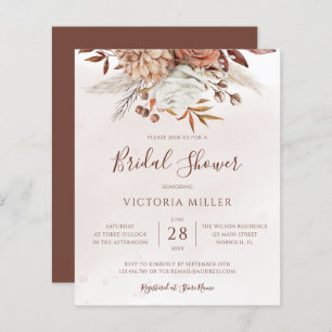 Budget Boho Herfst Floral Bridal Shower