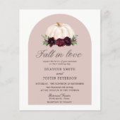Budget Boho Herfst in Love Floral Pumpkin Wedding (Voorkant)