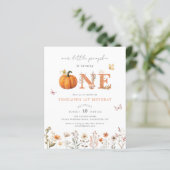 Budget Boho Herfst Pompoen Wildflower 1e verjaarda (Staand voorkant)