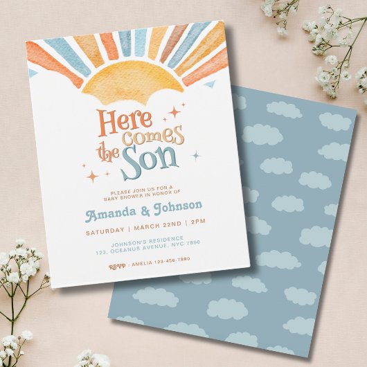 Budget Boho Hier Komt de Zoon Baby Shower