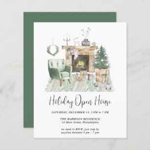 Budget Boho Holiday Open House Uitnodiging