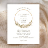 Budget Boho Hoop Pampas Grass Wedding