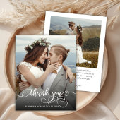 Budget Boho Kalligrafie 2 Foto Bruiloft Dank u