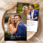 Budget Boho Kalligrafie 2 Foto Bruiloft Dank u