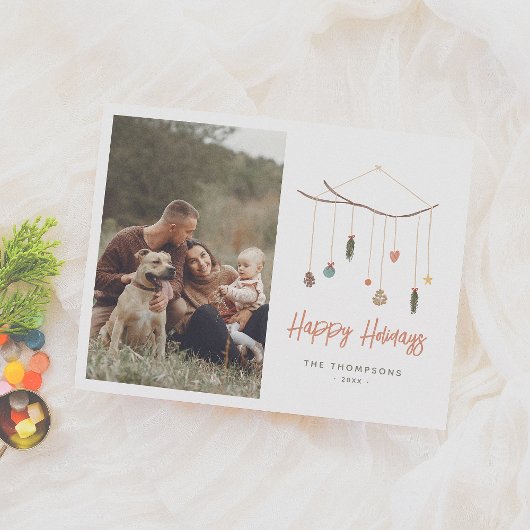 Budget Boho kerstboomtak Foto Holiday