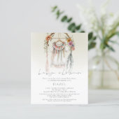 Budget Boho  Kleding Script Baby shower (Staand voorkant)