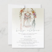 Budget Boho  Kleding Script Baby shower (Voorkant)