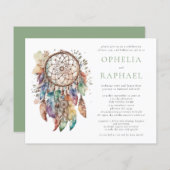 Budget Boho Kleurrijke Dreamcatcher Bruiloft Wijze (Voorkant / Achterkant)