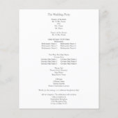 Budget Boho Koper & Bloem Kleine Trouwceremonie Flyer (Achterkant)
