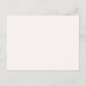 Budget Boho Light Soft Pink Flowers Baby shower Uitnodiging Briefkaart (Achterkant)