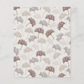 Budget Boho Natuur Neutral Botanic Wedding Invite (Achterkant)