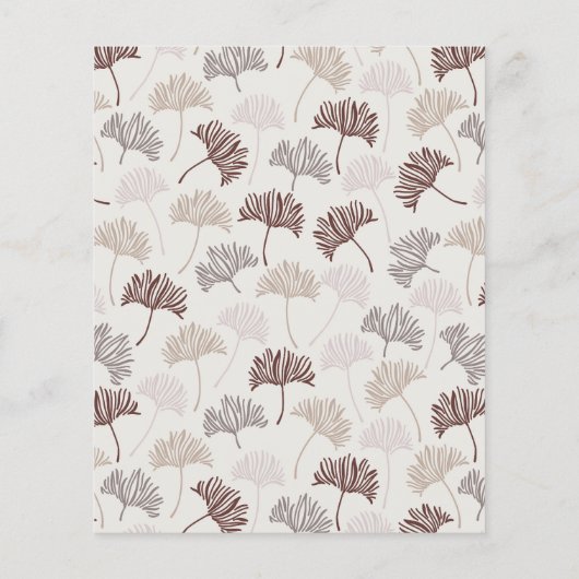 Budget Boho Natuur Neutral Botanic Wedding Invite (Achterkant)