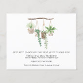 Budget Boho New House Planten Moving kondiging (Achterkant)