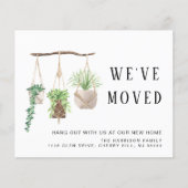 Budget Boho New House Planten Moving kondiging (Voorkant)