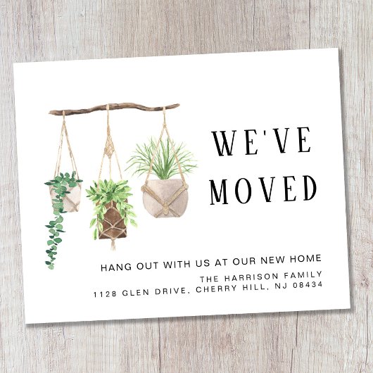 Budget Boho New House Planten Moving kondiging