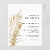 Budget Boho Pampas Baby shower (Voorkant)