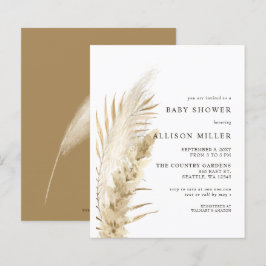 Budget Boho Pampas Baby shower