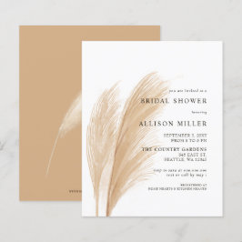 Budget Boho Pampas Bridal Shower