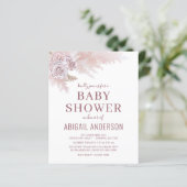 Budget Boho Pampas Grass Baby shower (Staand voorkant)
