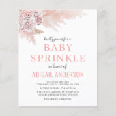 Budget Boho Pampas Grass Baby Sprinkle Flyer (Voorkant)