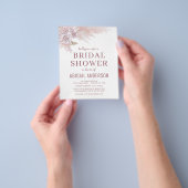 Budget Boho Pampas Grass Bridal Shower Flyer (Hand)