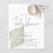 Budget Boho Pampas Grass Meisje of Jongen Baby sho (Voorkant)