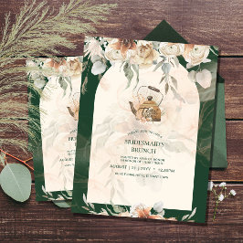 BUDGET Boho Pampas Grass TEA PARTY Bridal Lunch Flyer