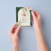 BUDGET Boho Pampas Grass TEA PARTY Bridal Lunch Flyer (Hand)