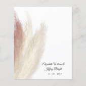 Budget Boho Pampas Orchid Wedding (Achterkant)