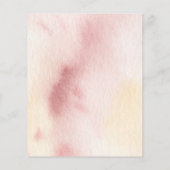 BUDGET Boho Peach Floral Afstudeerder Party inval (Achterkant)