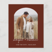 Budget Boho Photo Arch Save the Date Invitation F Flyer (Voorkant)