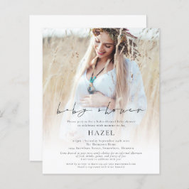 Budget Boho Photo Overlay Script Baby shower