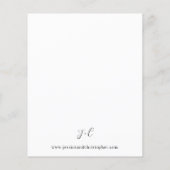 Budget Boho Pink Pampas Grass Floral Wedding (Achterkant)