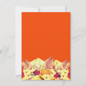 Budget Boho pompoen Sinaasappel geruite Baby showe Kaart (Achterkant)