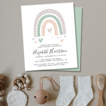 Budget Boho Rainbow Baby shower