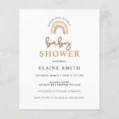 Budget Boho Rainbow Genderneutraal Baby shower (Voorkant)