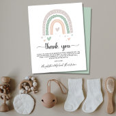 Budget Boho Rainbow Sage Baby shower Dank u