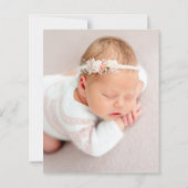 Budget Boho Regenboog Leeuw Geboorte Aankondiging (Achterkant)