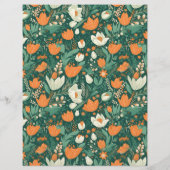 Budget Boho Retro Bloemenbruiloft Flyer (Achterkant)