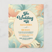 Budget Boho Retro Kleurrijke Bloemen Bruiloft (Voorkant)