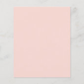 Budget Boho Retro Pink Floral Baby shower (Achterkant)