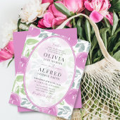 Budget Boho Roze Bloemen Waterverf Bruiloft