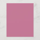 Budget Boho Roze Bloemige Trouwuitnodiging (Achterkant)