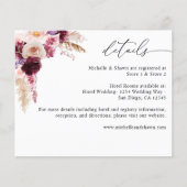 Budget Boho Roze Frame Pampas Gras Details (Voorkant)