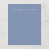 BUDGET Boho Rustic Dusty Blue bladeren bruiloft (Achterkant)