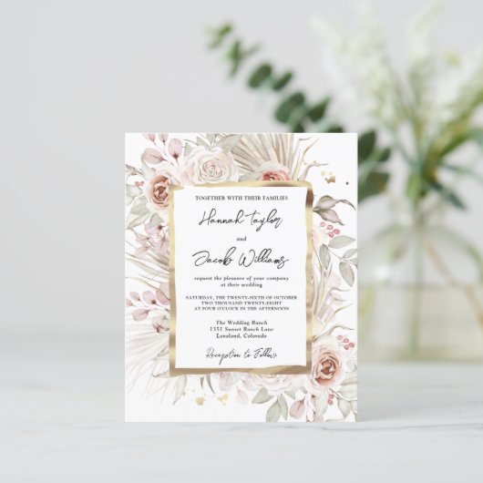 Budget Boho Rustic Floral Wedding (Staand voorkant)