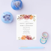 Budget Boho Rustic Floral Wedding Flyer (Enkel)