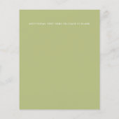BUDGET Boho Rustic green leaves bruiloft (Achterkant)